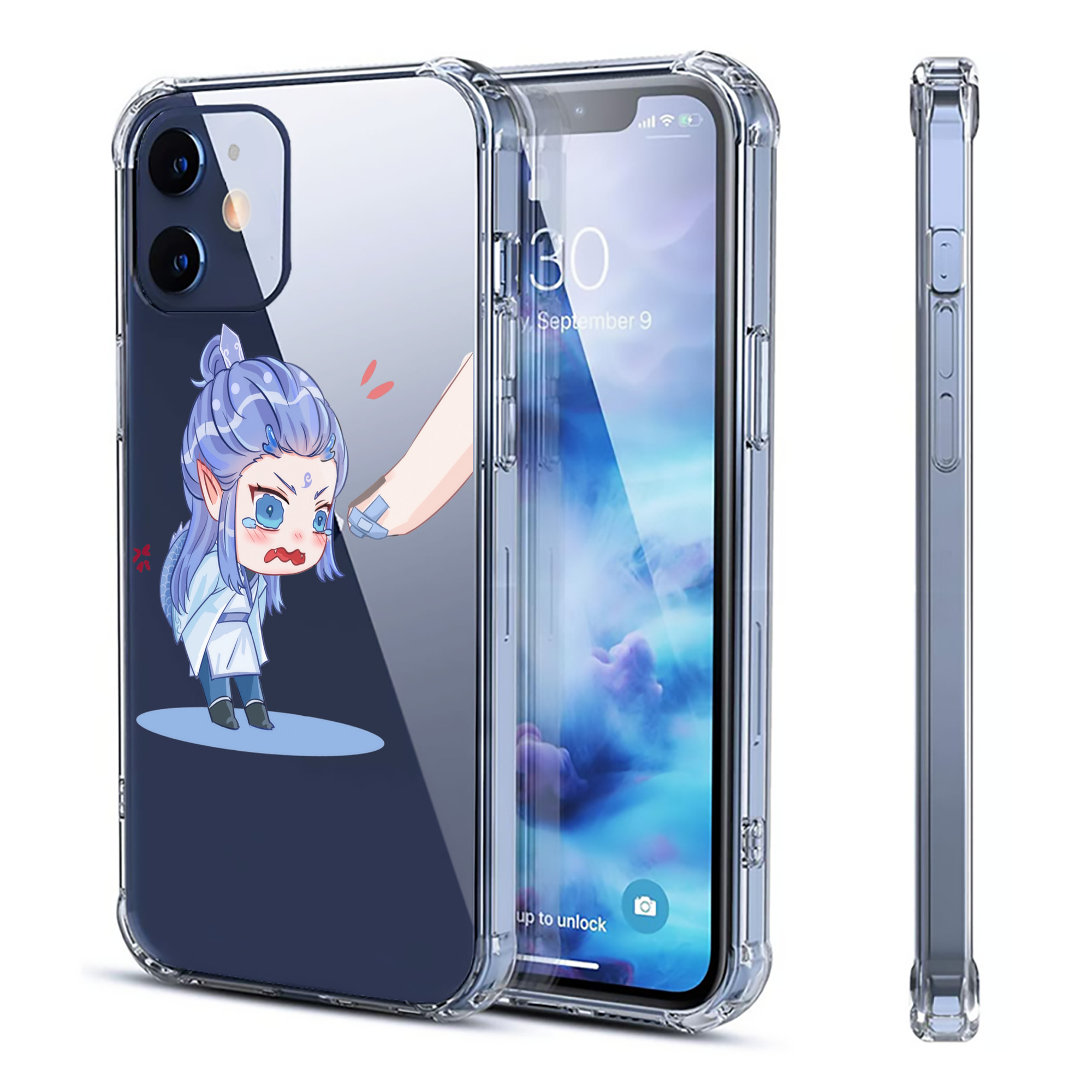 （画像用） Ne Zha 2 ナタ 魔童の大暴れ 【iPhone 12シリーズ対応】透明スマホケース（クリアソフトケース）